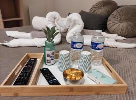 Chambre spacieuse, jacuzzi, proche parc Astérix