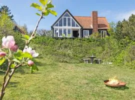 Beach Front Home In Knebel With Wifi
