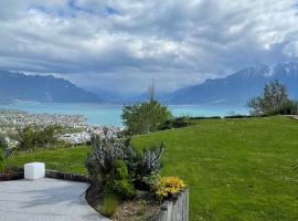 Le Chardonne - Designer's home with a stunning lake and mountain view, hotel v destinaci Chardonne