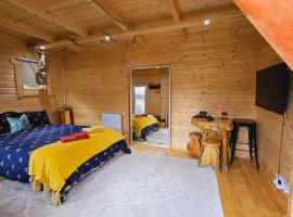 Cosy Self-Contained Log Cabin, Private Entrance & Free on St Parking، شاليه في بورتسليد