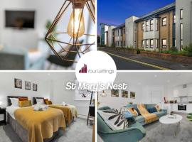Viesnīca Cosy Modern Stay at St Mary's Nest Apartment By Your Lettings Short Lets & Serviced Accommodation Peterborough With Free WiFi and Parking pilsētā Hantingdona
