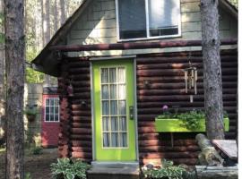 Green door cabin, pet-friendly hotel in Burketon Station