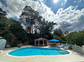 Increíble casa campestre con piscina y jacuzzi, hotel en Silvania