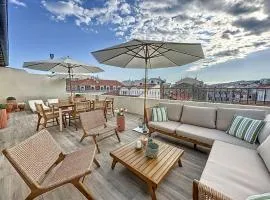 79m2 Penthouse, Palais et plages à 400m rooftop