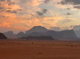 Al-Karim camp, quarto em acomodação popular em Wadi Rum