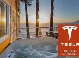 Breathtaking Oceanview! Hot Tub! Oceanfront! Shelter Cove CA Tesla EV station