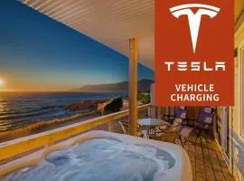 Stunning Oceanview Shelter Cove! by OceanviewHotTubs Oceanfront! Tesla EV station
