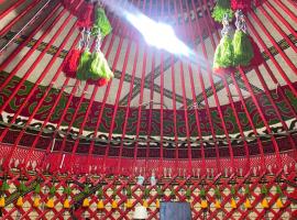 Turan Handmade Yurt with Heated Floors, луксозен къмпинг в Каракол