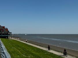 Strand-Penthouse, 128 qm, Maisonette, Parkplatz, hotel in Wilhelmshaven