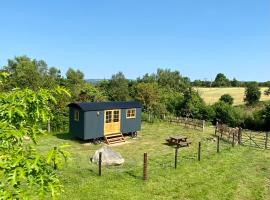 Wicklow Wild Glamping Shepherds Huts at Greenan Maze, campground in Rathdrum