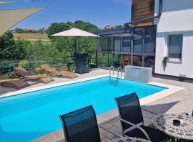 Aura Lux Holiday Home with Pool, hotel in Lopatinec