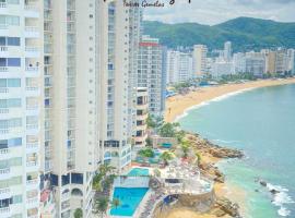Suites Omega Torres Gemelas, hotell i Costera Acapulco i Acapulco