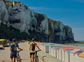 Chez Vincent, Chambres doubles équipées, avec accès privé, très bon emplacement dans Dieppe, au calme, avec Parking Gratuit et Clôturé, terrasse et grand jardin, simple et convivial, Animaux admis