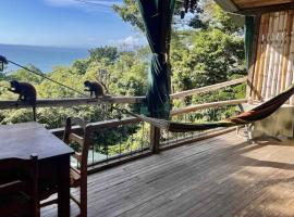 Panoramic Seaview treehouse Iwazaru: Quepos'ta bir otel