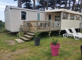 Mobilhome Vue océan La Costa Breizha、キブロンのキャンプ場