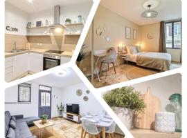 LE LOGY-COSY - Appartement 5 pers - Clim Wifi Cosy Garage, hotell i Saint-Gilles