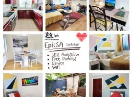 Epicsa - Quiet Bungalow, 3 Bedroom with Parking & Garden