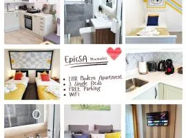 Modern 2 BR Apartment near Town