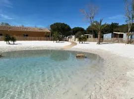 Bungalow de 3 chambres a Vendres a 500 m de la plage avec piscine partagee jardin amenage et wifi