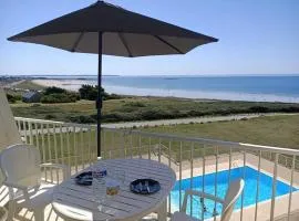 Appartement d'une chambre a Guidel a 100 m de la plage avec vue sur la mer piscine partagee et balcon amenage