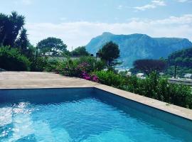 Infinity pool villa in Capri Tiberius, hotel en Capri