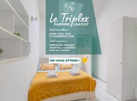 Zemu izmaksu kategorijas viesnīca Le Triplex proche CNPE, PIPA, Via Rhôna pilsētā Lagnieu