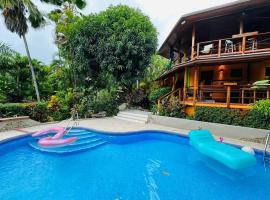 Paradise Found oceanfront Villa at Tango Mar Beach, hotel di Tambor