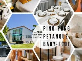 Maison Cosy : Pétanque, Baby-foot & Ping-Pong !