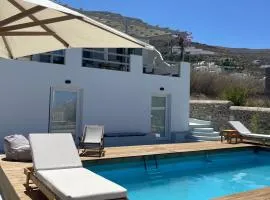 Minimal Grey Apartment Pool-front in Paros