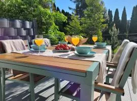 The Harmony Apartament z dużym tarasem i miejscem do pracy zdalnej