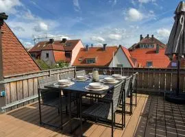 Ferienwohnung Gunzenhausen, Innenstadt, Dachterrasse, Stellplatz