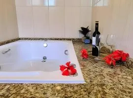 Eco Cabana com hidro casal, lareira e ar condicionado