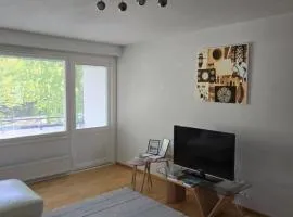 Avara ja kodikas huoneisto parvekkeella