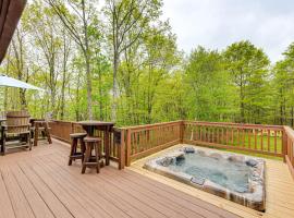 Hot Tub and Fire Pit Albrightsville Log Cabin!