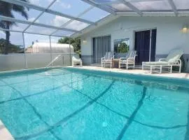 Entire home with pool & beach 5 min away!
