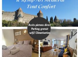 NEW -Le Remp'Art Médiéval - Pied du Château, casa rural en Carcassonne