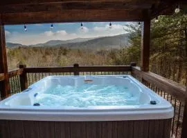 Cherry Log Hideaway Mountain views firepit hot tub and more