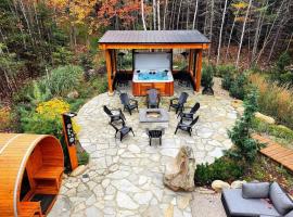 ONNEA - Magical Chalet & Spa - Sauna - Fireplace - EV Chrger - AC，聖佛朗斯小溪的SPA 飯店