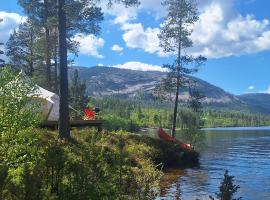 Telemark Camping, alloggio vicino alla spiaggia a Hauggrend
