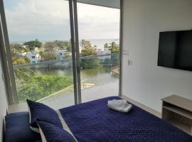 80 m2 de Luz, Confort y Vistas al Mar - Sierra Beach Resort, rezort v destinaci Santa Marta