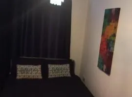 Comfy room with shared bathroom