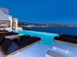 Magnificent Mykonos Villa | Villa Rikei | 5 Bedrooms | Unique Aegean Sea Views | Private Infinity Pool | Outdoor Jacuzzi | Psarou Beach, ваканционна къща в Псару