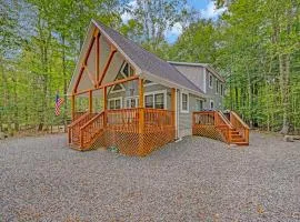 1 Mi to Beach Pocono Lake Chalet with Decks