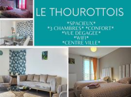 Le Thourottois*Centre ville*Wifi*Spacieux*Confort* Saint-Gobain, lavprishotell i Thourotte
