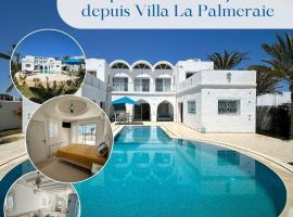 Arkou에 위치한 호텔 Villa La Palmeraie d'Arkou, grande piscine