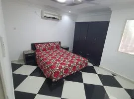 Fully Furnished bedroom with shared bathroom in a villa sharjah