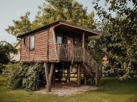 Treehouse Drevesna hiška Štrkovo gnezdo Ranč Jureš, מלון בליוטומר