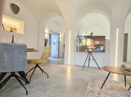 Design I Gewölbe I sanierter Pferdestall I EuropaPark I Boxspring I Nespresso I Terrasse I Parkplatz, hotell i Kippenheim