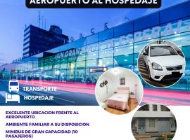 "A y J Familia Hospedaje" - Free tr4nsfer from the Airport to the Hostel, apartamentai Limoje