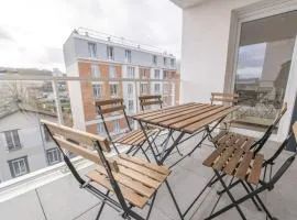 Modernité aux Portes de Paris avec terrasse